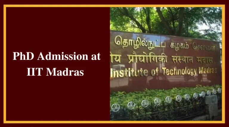 how to join phd in iit madras