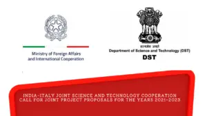 INDIA-ITALY JOINT SCIENCE AND TECHNOLOGY JOINT PROJECT PROPOSALS (2021 ...