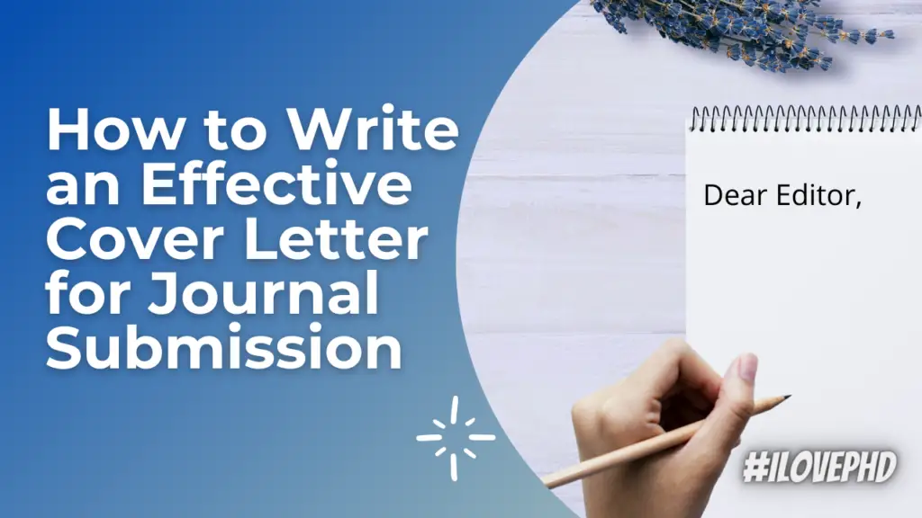 How to Write an Effective Cover Letter for Journal Submission | Example ...