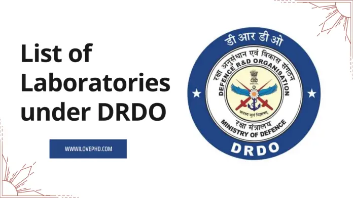 List of Laboratories under DRDO