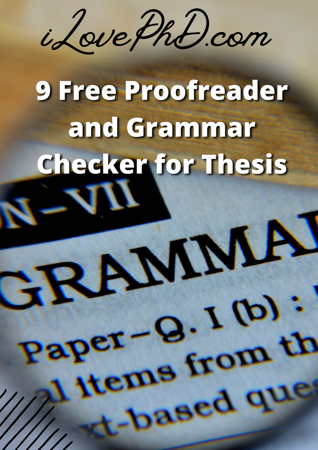 phd thesis grammar check