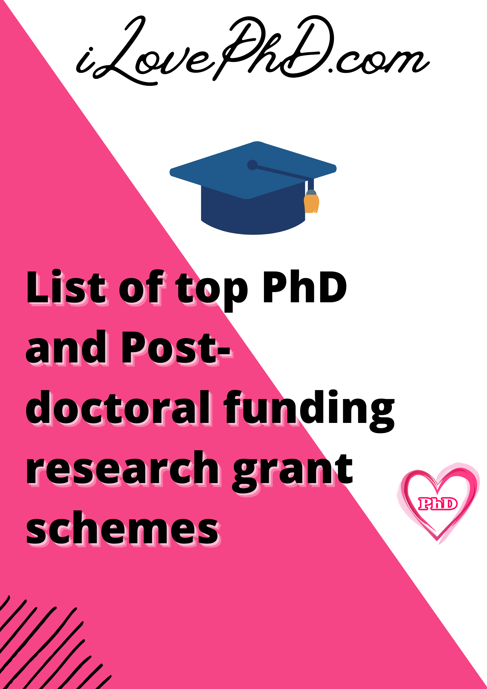 List Of Top PhD And Post Doctoral Funding Research Grant Schemes  