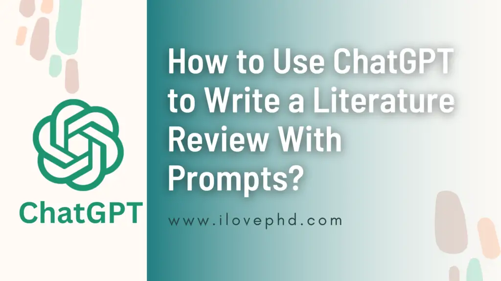 how to get literature review from chatgpt