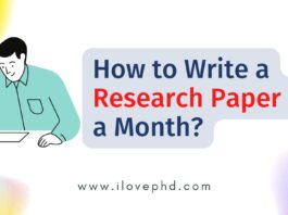 How to Write a Research Paper in a Month