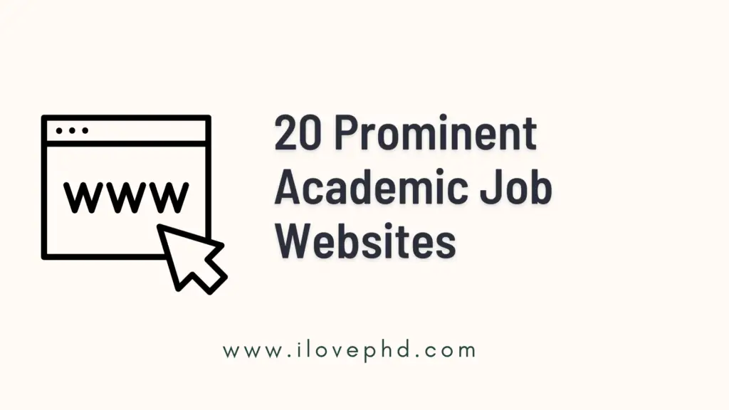 20 Academic Job Websites For Postdoctoral Positions ILovePhD   20 Prominent Academic Job Boards 1024x576 