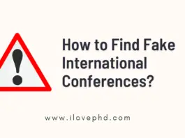 How to Find Fake International Conferences