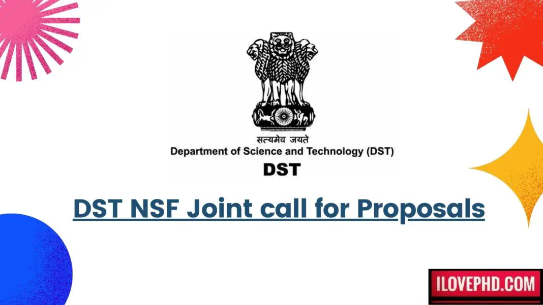 DST NSF collaborative research opportunity Call for Proposals