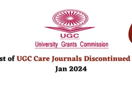 UGC CARE Journals Discontinued