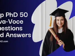 Top PhD 50 Viva-Voce Questions