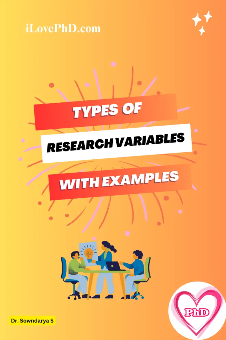 Types Of Research Variable In Research With Example Ilovephd