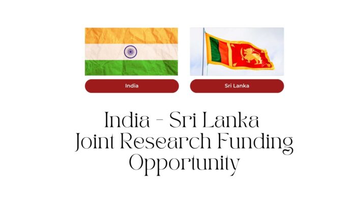 India - Sri Lanka Joint Research Funding Opportunity