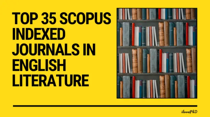 Scopus indexed English journals