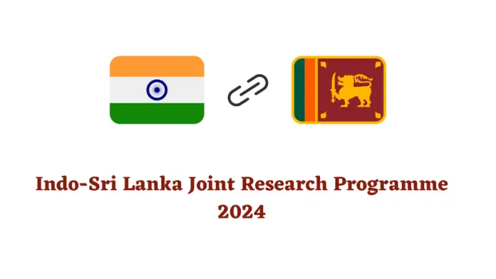 Indo-Sri Lanka Joint Research Programme Workshop Proposals 2024